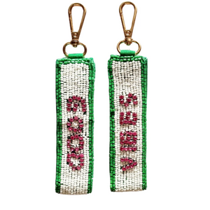 Good Vibes Beaded Keyring