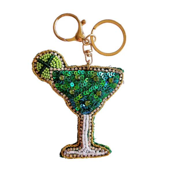 Margarita Beaded Keyring