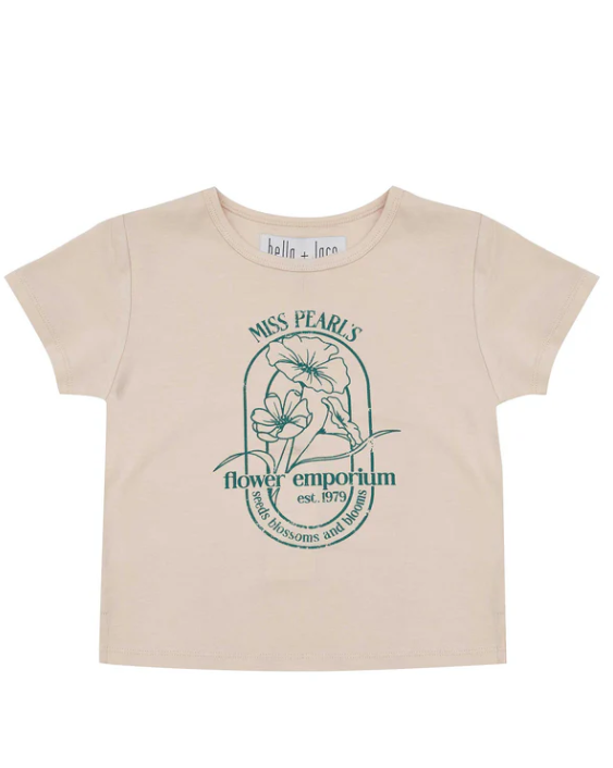 Bella & Lace Kate T-Shirt- Almond Flour