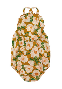 Bella & Lace - Freya Romper-Soirée Bouquet Honey Mustard