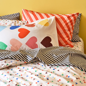 Castle - Tomato Stripe Pillowcase