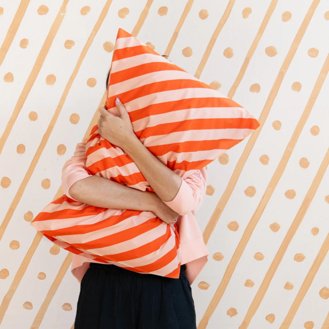 Castle - Tomato Stripe Pillowcase