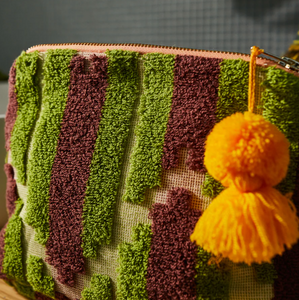 Sage x Clare - Nisha Terry Pouch - Palm Extra Large