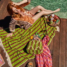 Load image into Gallery viewer, Sage x Clare - Nisha Terry Pouch - Palm Extra Large
