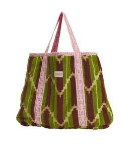 Sage x Clare - Nisha Terry Tote Bag - Palm