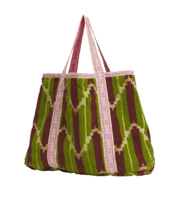 Sage x Clare - Nisha Terry Tote Bag - Palm