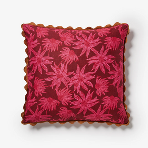 Bonnie & Neil - Flannel Flower Cerise Cushion