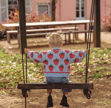 Load image into Gallery viewer, Juni - Strawberry Skies Cardigan - Sky
