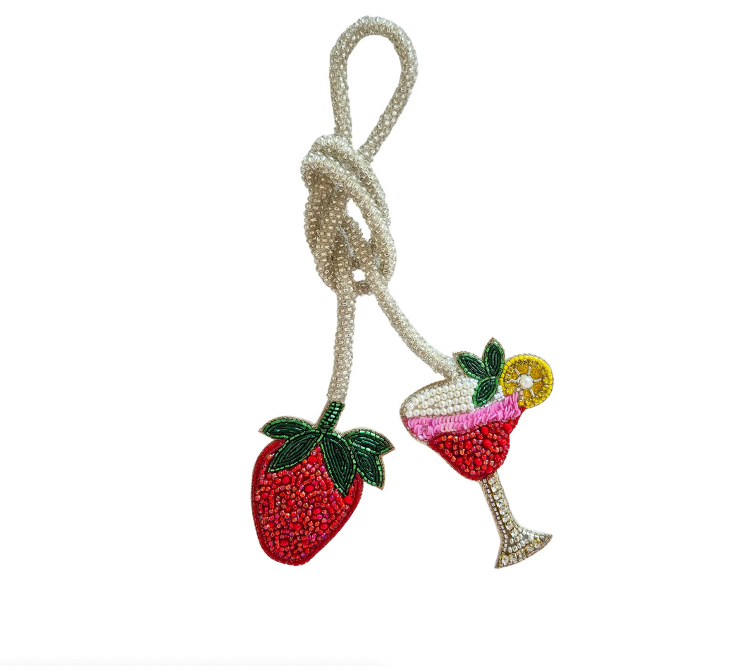 Zoda - Strawberry Daiquiri Beaded Bag Charm