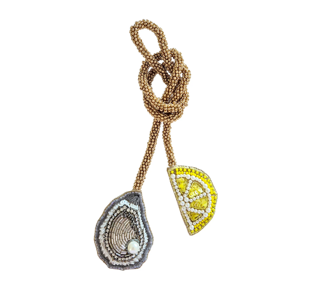 Zoda - Oyster Beaded Bag Charm