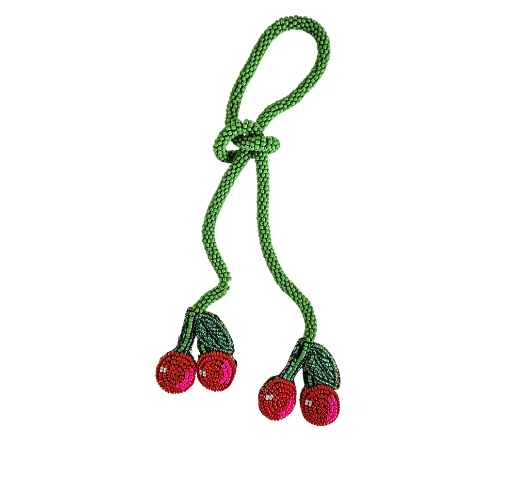 Zoda - Cherry Beaded Bag Charm