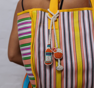 Zoda - Aperol Beaded Bag Charm
