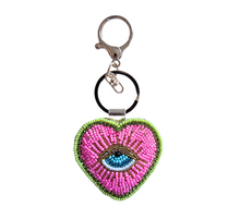 Load image into Gallery viewer, Zoda - Heart Eye Keychain
