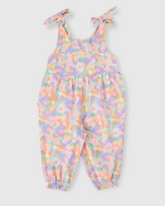 Goldie & Ace - Pastel Bouquet Tiffany Tie Overalls