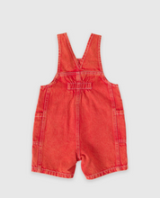 Load image into Gallery viewer, Goldie &amp; Ace - James Vintage Wags Denim Pocket Overalls - Apple Red
