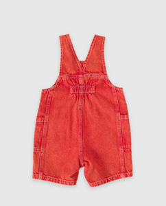 Goldie & Ace - James Vintage Wags Denim Pocket Overalls - Apple Red