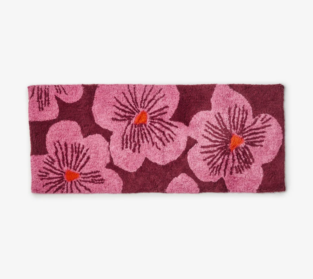 Bonnie & Neil - Jardin Pink Long Bath Mat