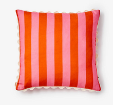 Load image into Gallery viewer, Bonnie &amp; Neil - Bold Stripe Sorbet Linen Cushion 60cm
