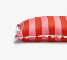 Load image into Gallery viewer, Bonnie &amp; Neil - Bold Stripe Sorbet Linen Cushion 60cm

