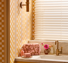 Load image into Gallery viewer, Bonnie &amp; Neil - Violet Tan Toiletry Bag
