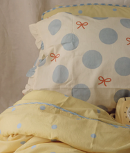 Load image into Gallery viewer, Play Linen - Butter Dot Duvet Set
