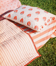 Load image into Gallery viewer, Play Linen - Holiday Stripe Reversible Quilt
