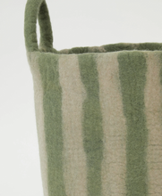 Load image into Gallery viewer, Philè - Large Toy Box Green Stripe
