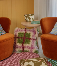 Load image into Gallery viewer, Mosey Mae - Plaid Shag Cushion
