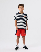 Load image into Gallery viewer, Goldie &amp; Ace - Essential Stripe Logo T-Shirt Navy
