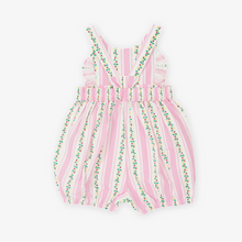 Load image into Gallery viewer, Goldie &amp; Ace - Antique Stripe Strawberry Bubble Romper
