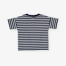 Load image into Gallery viewer, Goldie &amp; Ace - Essential Stripe Logo T-Shirt Navy
