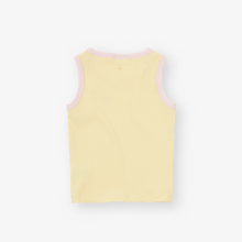 Load image into Gallery viewer, Goldie &amp; Ace - Embroidered Colour Pop Rib Singlet White
