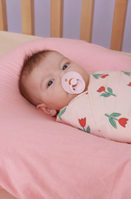 Load image into Gallery viewer, Play Linen - Swaddle Wrap Tulip Garden
