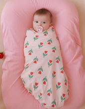 Load image into Gallery viewer, Play Linen - Swaddle Wrap Tulip Garden

