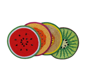 Tutti Fruti Beaded Coaster Set