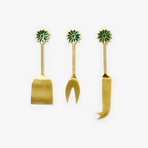 Bonnie & Neil - Emerald Cheese Knife Set