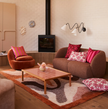 Load image into Gallery viewer, Bonnie &amp; Neil - Flannel Flower Cerise Cushion
