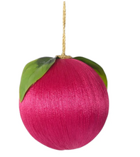 Load image into Gallery viewer, La Dolce Vita Silk Fruit Bauble 8cm
