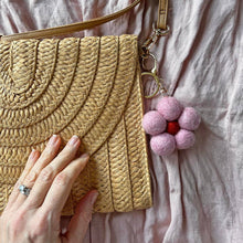 Load image into Gallery viewer, Felt Flower Keychain Charm
