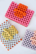 Load image into Gallery viewer, BEADED CARD PURSE - MULTI PINK
