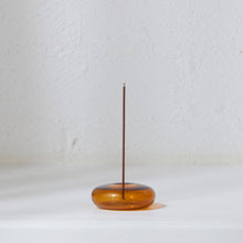 Load image into Gallery viewer, Gentle Habits - Glass Vessel Incense Holder - Amber
