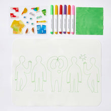 Load image into Gallery viewer, Wipeable Silicone Colouring Mat - Friends

