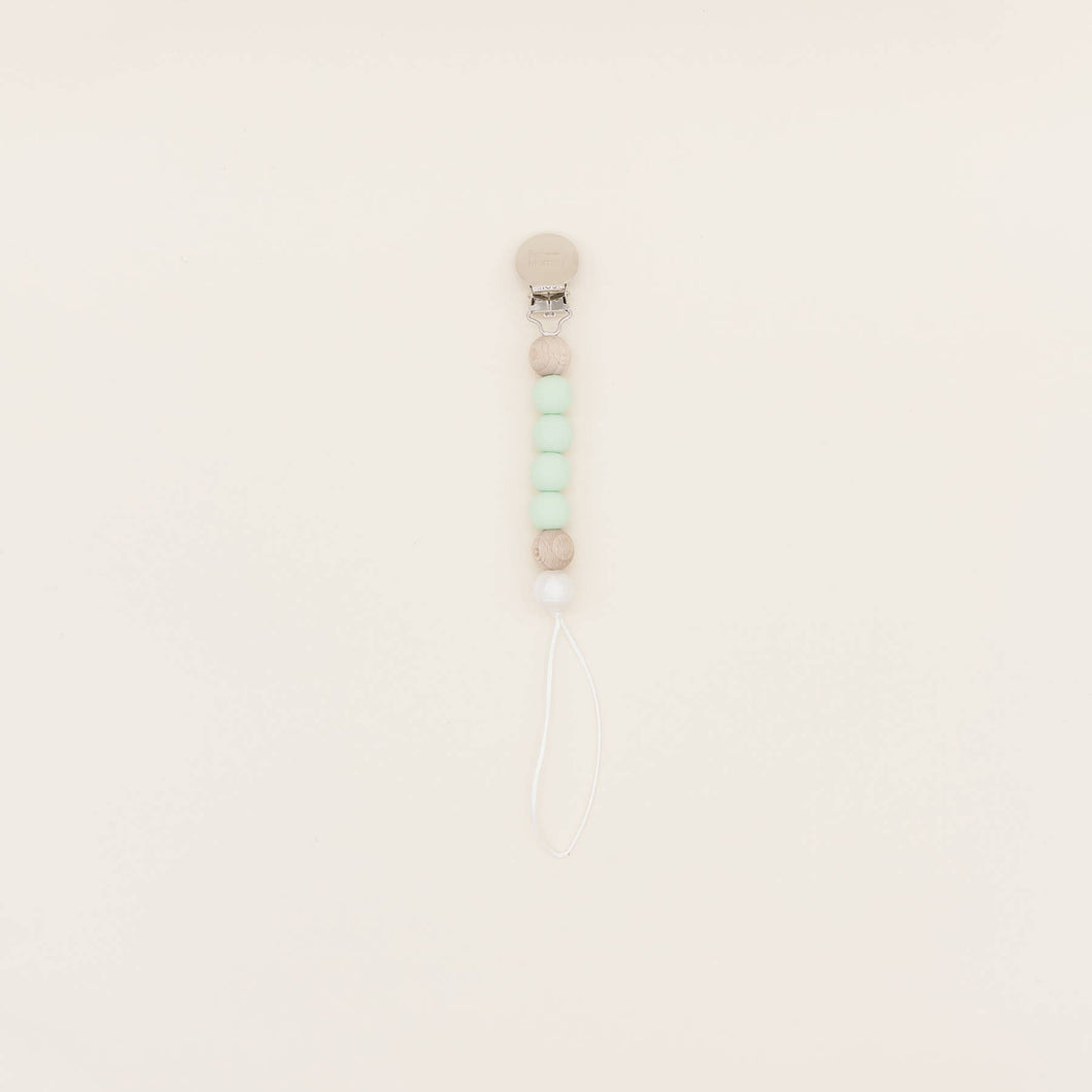 Be Mummy - Mini pacifier holder - Pearl: Mint green