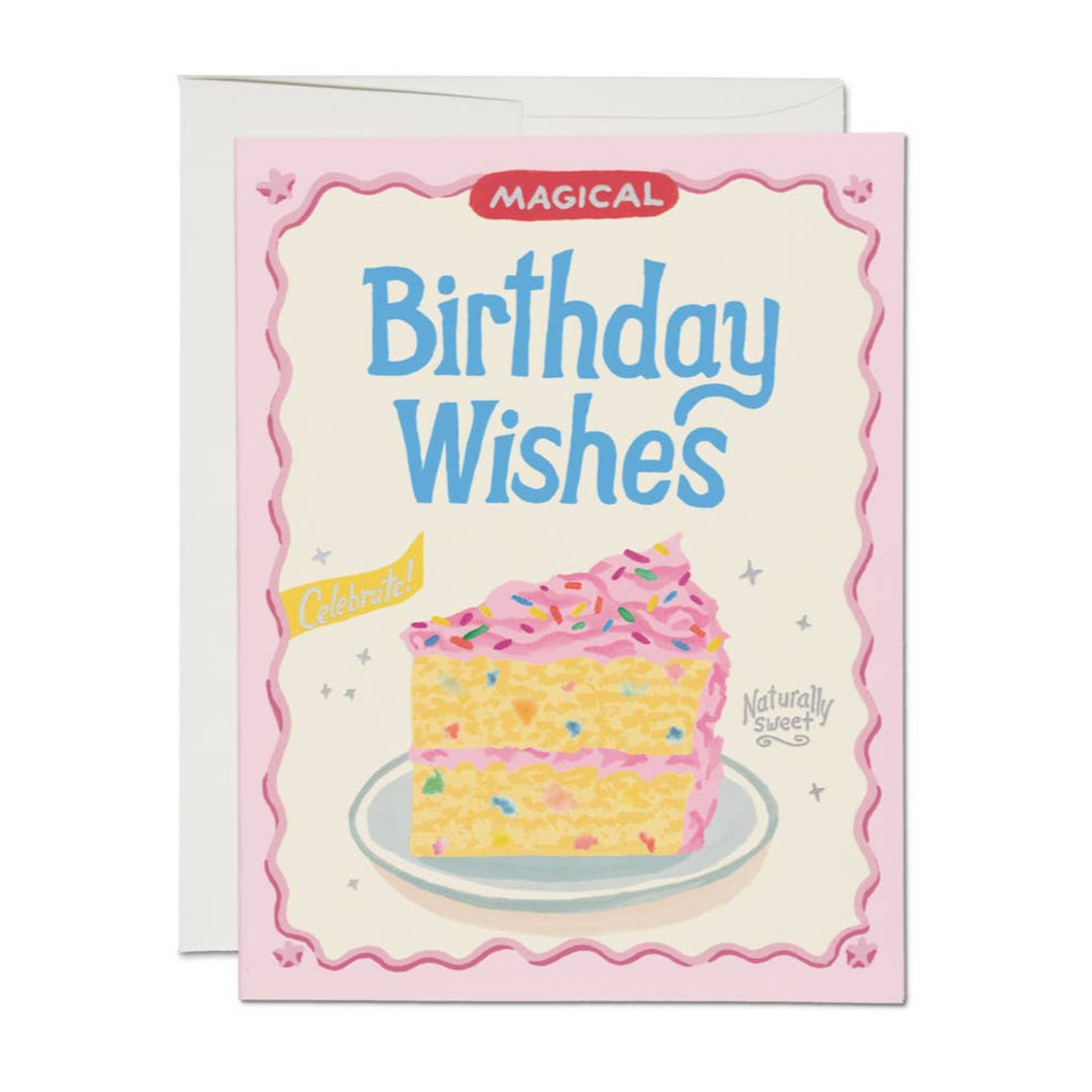 Card - 'Birthday Wishes' - Sprinkles Cake