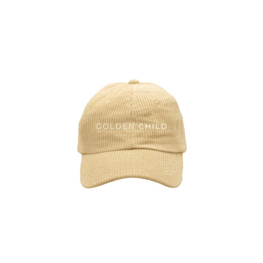 Children's Corduroy Cap: Tan
