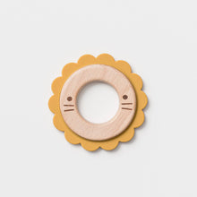 Load image into Gallery viewer, Lee the Lion Teether Wood + Silicone
