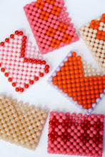 Load image into Gallery viewer, BEADED CARD HOLDER - PINK/RED

