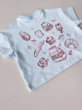 Load image into Gallery viewer, Freckles the Label - Breakfast Club Tee | Sky
