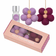 Load image into Gallery viewer, Felt Flower Fresheners - Amber &amp; Lavender
