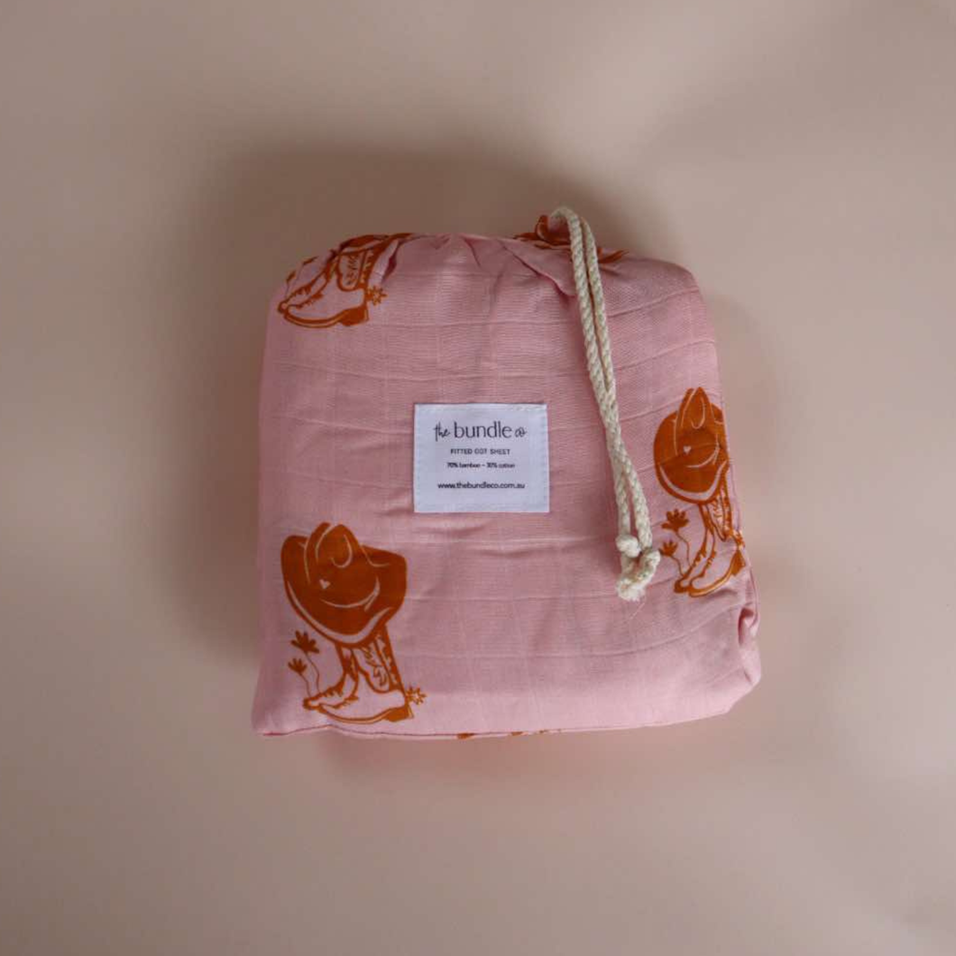 Dolly Fitted Cot Sheet - 70% Bamboo + 30% Cotton